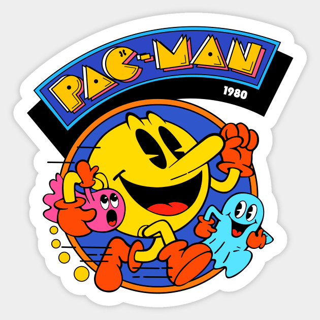 Vintage videogame 80s Sticker by Trazzo